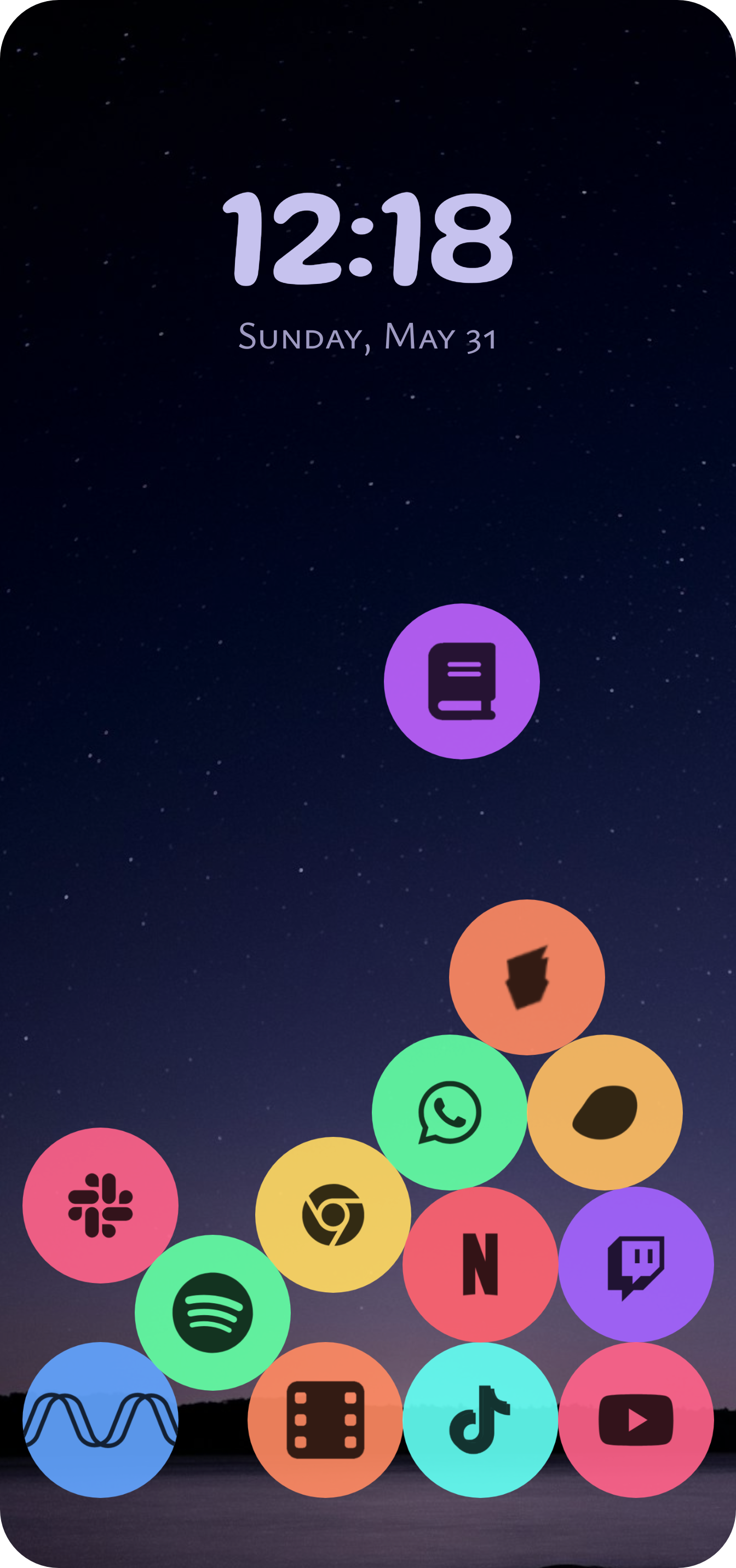 Mango Launcher - Physics-based layout
